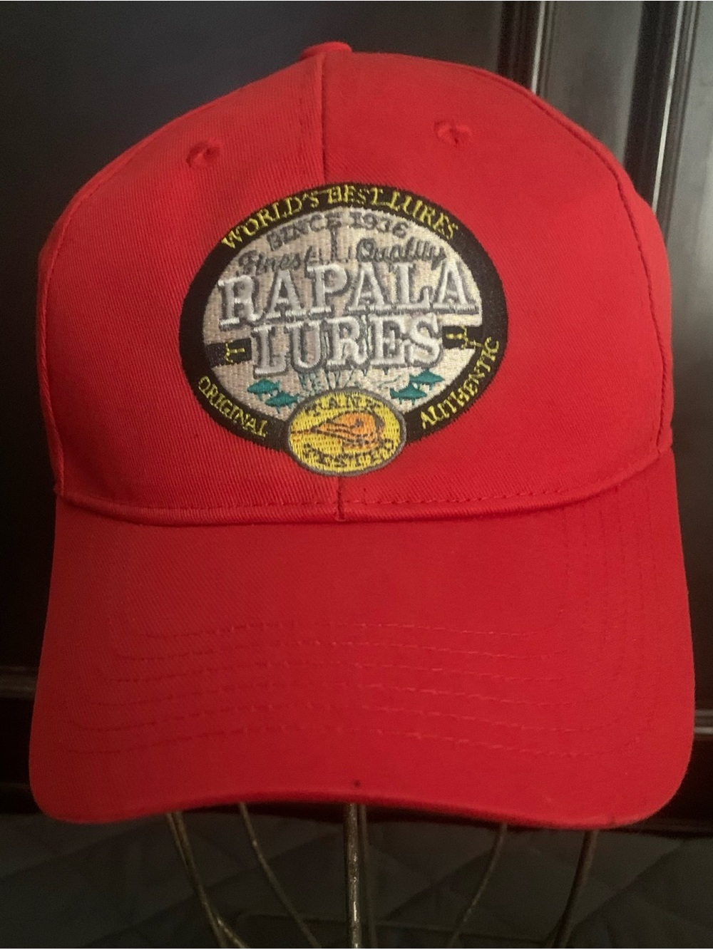 Rapala  Embroidered Red Baseball Cap